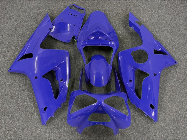 Dark Blue Plain 2003-2004 Kawasaki ZX6R Motorcycle Fairings