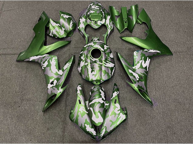 Dark Green Camo 2004-2006 Yamaha R1 Motorcycle Fairings