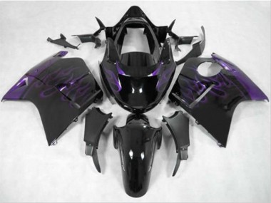 Dark Purple Flame 1996-2007 Honda CBR1100XX Motorcycle Fairings