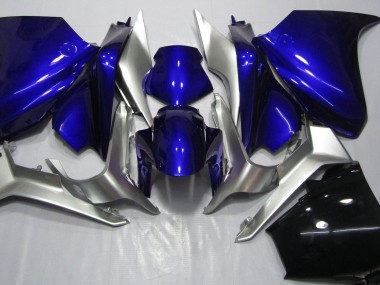 Deep Blue and Silver 2010-2013 Honda VFR1200 Motorcycle Fairings