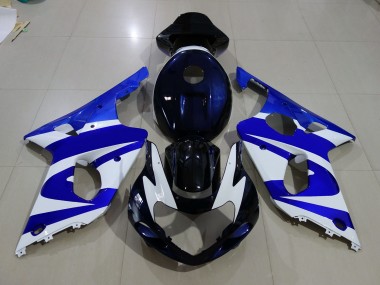 Deep Blue & logos 2000-2002 Suzuki GSXR 1000 Motorcycle Fairings