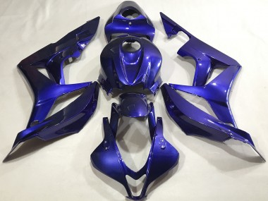 Deep Blue Plain 2007-2008 Honda CBR600RR Motorcycle Fairings