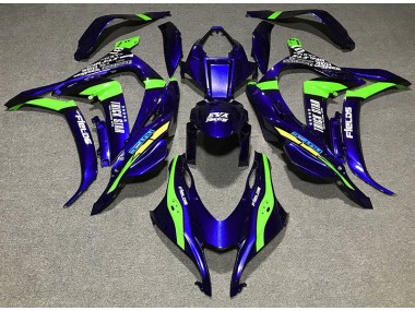 Deep Blue Trickstar 2016-2019 Kawasaki ZX10R Motorcycle Fairings