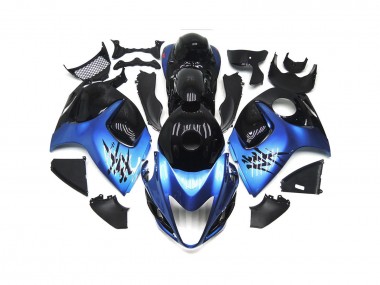 Deep blue with Black Custom 2008-2019 Suzuki GSXR 1300 Motorcycle Fairings