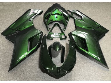 Deep Green 2007-2012 Ducati 848 1098 1198 Motorcycle Fairings