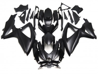 Deep Matte Black 2008-2010 Suzuki GSXR 600-750 Motorcycle Fairings