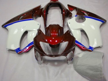 Deep Red and Blue 1999-2000 Honda CBR600 F4 Motorcycle Fairings