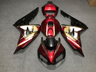 Deep Red & Gold 2006-2007 Honda CBR1000RR Motorcycle Fairings