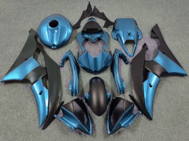 Electric Blue and Matte Black 2008-2016 Yamaha R6 Motorcycle Fairings