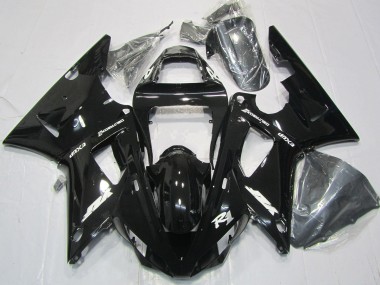 Gloss Black 2000-2001 Yamaha R1 Motorcycle Fairings