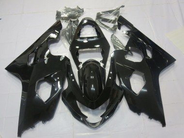 Gloss Black 2004-2005 Suzuki GSXR 600-750 Motorcycle Fairings