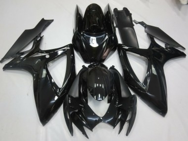 Gloss Black 2006-2007 Suzuki GSXR 600-750 Motorcycle Fairings