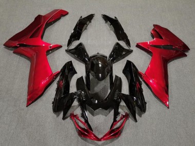 Gloss Black and Lava Red 2011-2020 Suzuki GSXR 600-750 Motorcycle Fairings