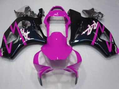 Gloss Black and Pink 2002-2003 Honda CBR954 Motorcycle Fairings