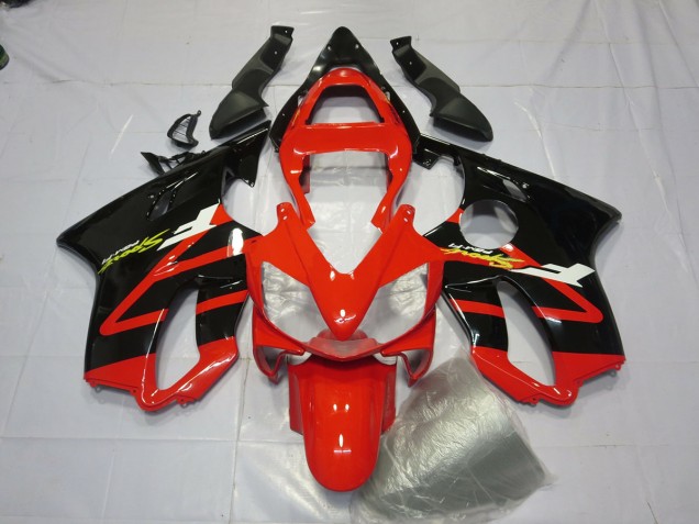 Gloss Black and Red 2001-2003 Honda CBR600 F4i Motorcycle Fairings