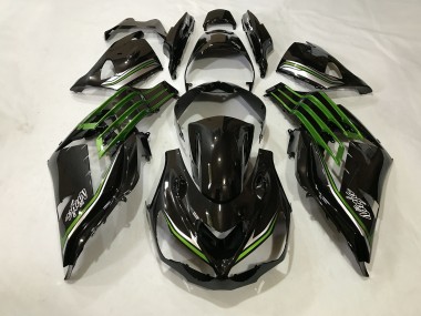 Gloss Black and Slime Green 2012-2019 Kawasaki ZX14R Motorcycle Fairings