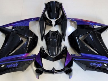 Gloss Black & Blue 2008-2013 Kawasaki Ninja 250 Motorcycle Fairings