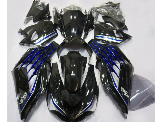 Gloss Black & Blue 2012-2019 Kawasaki ZX14R Motorcycle Fairings