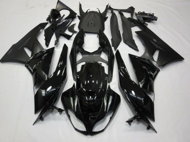 Gloss Black Matte 2009-2012 Kawasaki ZX6R Motorcycle Fairings