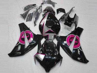 Gloss Black & Pink 2008-2011 Honda CBR1000RR Motorcycle Fairings