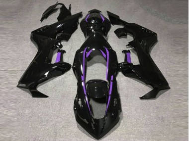 Gloss Black & Purple Lining 2017-2019 Honda CBR1000RR Motorcycle Fairings