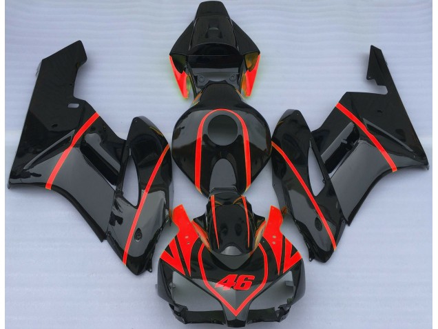 Gloss Black & Red 2004-2005 Honda CBR1000RR Motorcycle Fairings