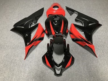 Gloss Black & Red 2007-2008 Honda CBR600RR Motorcycle Fairings