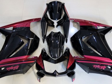 Gloss Black & Red 2008-2013 Kawasaki Ninja 250 Motorcycle Fairings