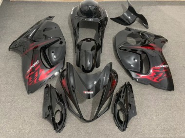 Gloss Black & Red 2008-2019 Suzuki GSXR 1300 Motorcycle Fairings