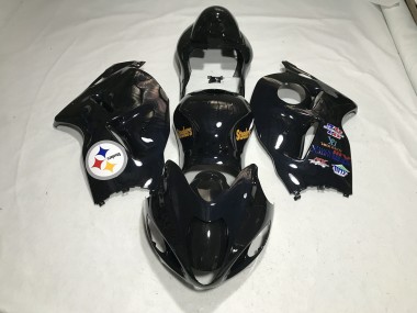 Gloss Black Team Logo 1997-2007 Suzuki GSXR 1300 Motorcycle Fairings