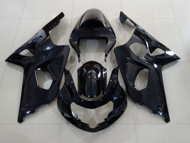 Gloss Black with Logo 2000-2002 Suzuki GSXR 1000 Motorcycle Fairings