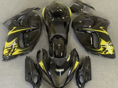 Gloss Black & Yellow 2008-2019 Suzuki GSXR 1300 Motorcycle Fairings