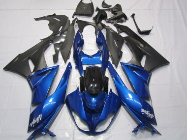 Gloss Blue 2009-2012 Kawasaki ZX6R Motorcycle Fairings