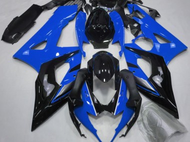 Gloss Blue and Black 2005-2006 Suzuki GSXR 1000 Motorcycle Fairings