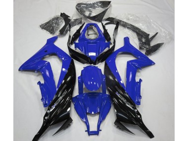 Gloss Blue and Black 2011-2015 Kawasaki ZX10R Motorcycle Fairings