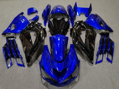 Gloss Blue and Black 2012-2019 Kawasaki ZX14R Motorcycle Fairings