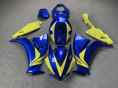 Gloss Blue and High Vis Yellow 2012-2016 Honda CBR1000RR Motorcycle Fairings