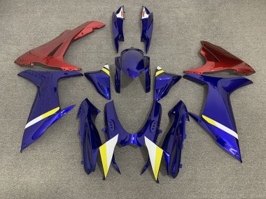 Gloss Blue and Red 2011-2020 Suzuki GSXR 600-750 Motorcycle Fairings