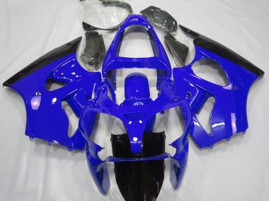 Gloss Blue & Black 2000-2002 Kawasaki ZX6R Motorcycle Fairings