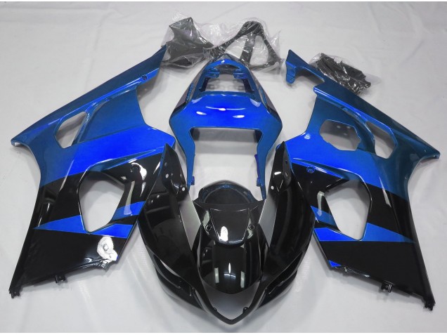 Gloss Blue & Black 2003-2004 Suzuki GSXR 1000 Motorcycle Fairings