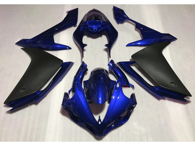 Gloss Blue & Black 2007-2008 Yamaha R1 Motorcycle Fairings