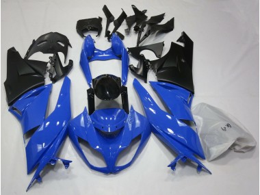 Gloss Blue & Black 2009-2012 Kawasaki ZX6R Motorcycle Fairings