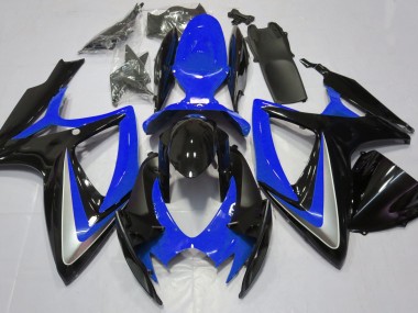 Gloss Blue Debadged 2006-2007 Suzuki GSXR 600-750 Motorcycle Fairings