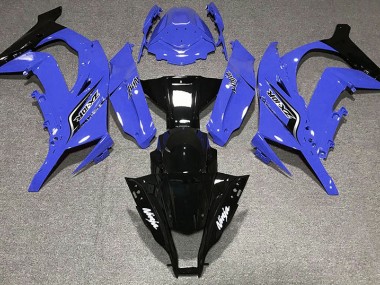 Gloss Blue & Logos 2011-2015 Kawasaki ZX10R Motorcycle Fairings