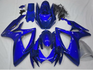 Gloss Blue Plain 2006-2007 Suzuki GSXR 600-750 Motorcycle Fairings