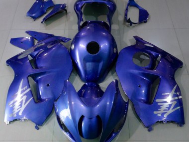 Gloss Blue & Silver Logo 1997-2007 Suzuki GSXR 1300 Motorcycle Fairings