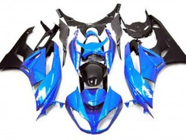 Gloss Blue Style 2009-2012 Kawasaki ZX6R Motorcycle Fairings