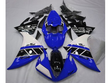 Gloss Blue White and Black 2013-2014 Yamaha R1 Motorcycle Fairings