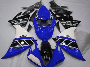 Gloss Blue White and Black 2013-2014 Yamaha R1 Motorcycle Fairings