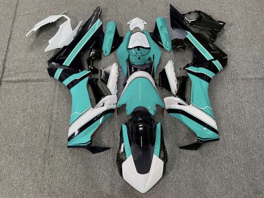 Gloss Cyan White and Black 2017-2019 Honda CBR1000RR Motorcycle Fairings